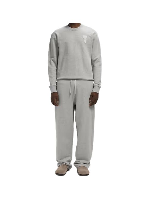 AMI Paris JOGGING WITH CONTRASTED AMI DE COEUR Ami Paris | HTR856.7300951 HEATHERASH